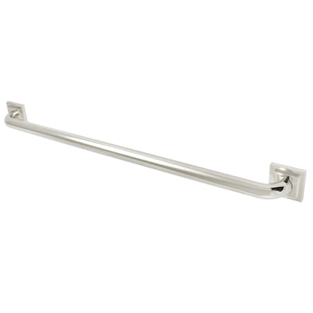 Claremont Contemporary Grab Bar, 34-13/16" L, Brass, Polished Nickel DR614326